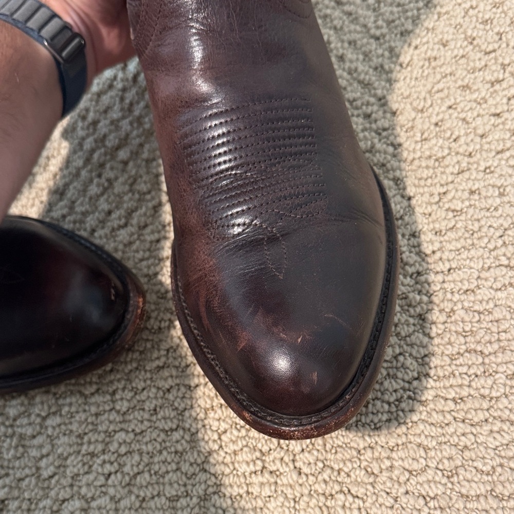 Tecovas men’s Dark Brown Cartwright Boots 12 wide - Picture 2 of 9